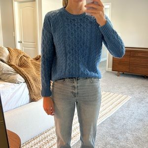 Cable knit sweater